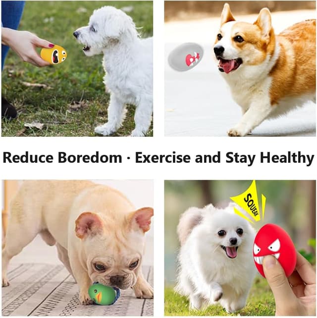 Thumbnail 3 de TONGKTAI Squeaky Dog Ball 8-pack