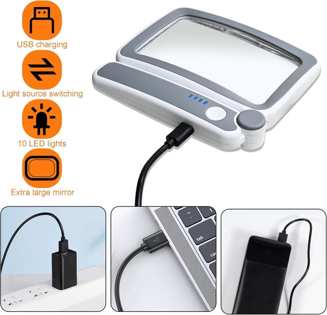 Thumbnail 2 de Magnifying Glass with Light 4x LED