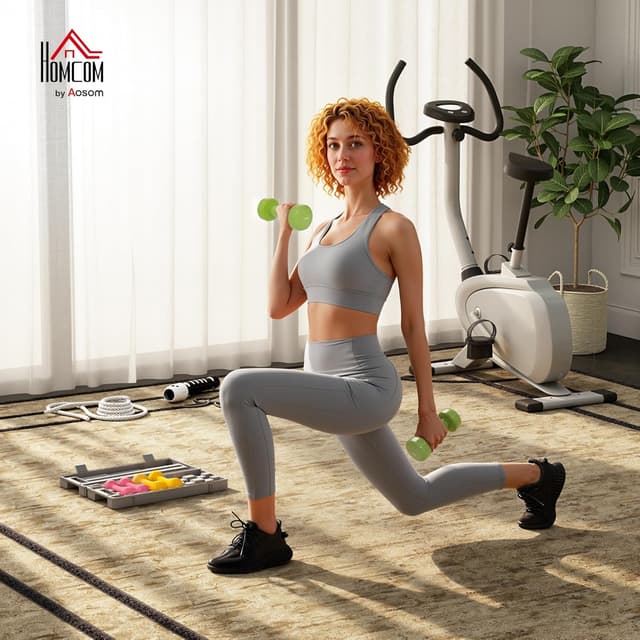 Detalle 2 de HOMCOM Mancuernas 6 piezas 6 kg