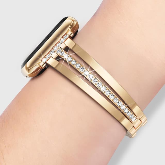 Detalle de V-MORO metal watch strap 38mm