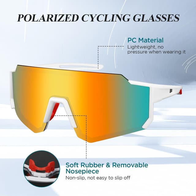 Detalle 1 de AiQInu Lunettes de Sport Poli Polarisées