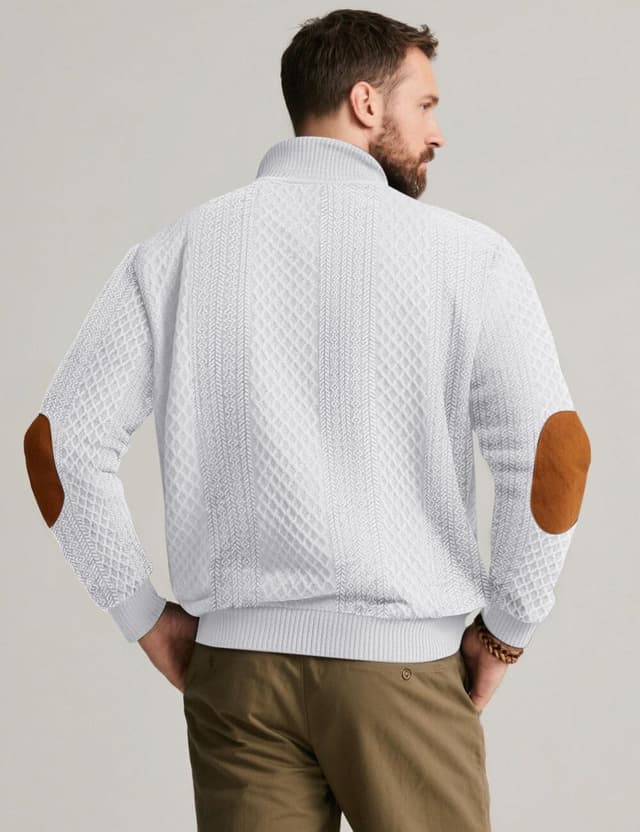 Thumbnail 5 de QOSOQ Men's Casual Sweatshirt 1/4 Zip