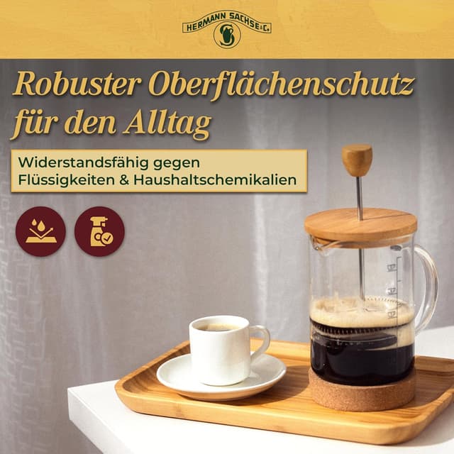 Thumbnail 5 de Hermann Sachse Huile‑cire dure incolore 250 ml pour bois 🪵