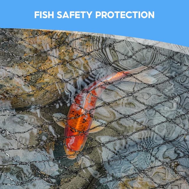 Detalle de 4mx10m Teichnetz feinmaschig (15 mm x 15 mm) – robustes Vogel- & Laubschutznetz aus UV-beständigem HDPE