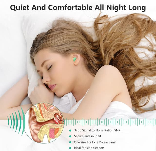 Thumbnail 3 de ACWOO Tapones Oídos 34 dB, 60 pares