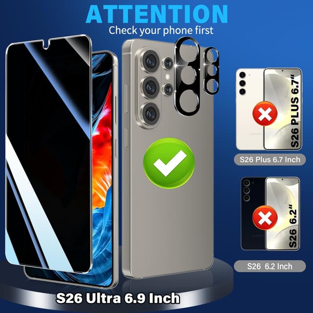 Detalle 2 de Firtsnow Samsung Galaxy S26 Ultra Privacy Screen