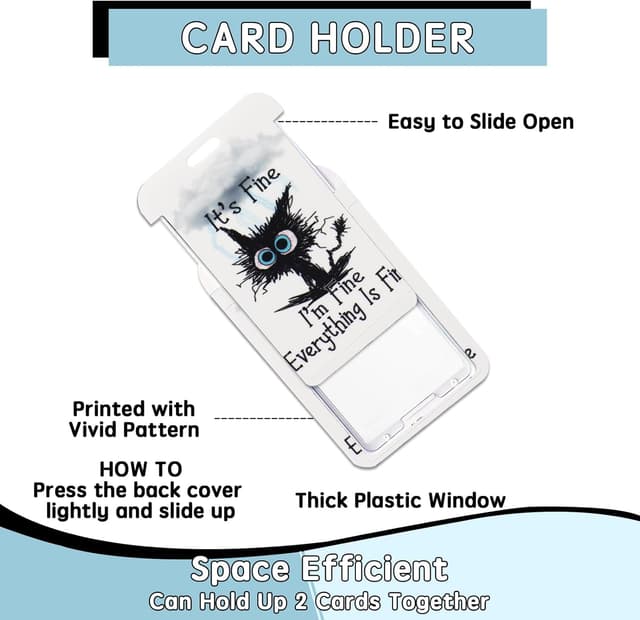 Detalle 2 de ID Badge Holder with Detachable Lanyard & Retractable Badge Reel (with Cat Neck Lanyard)