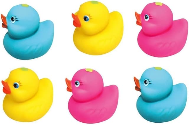 Detalle de Jamara 460615: anatre giocattolo galleggianti per il bagnetto, set da 6 pezzi