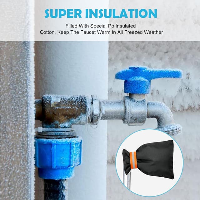 Thumbnail 4 de Vicloon Outside Tap Covers 4pc Large Insulated Weatherproof Jacket