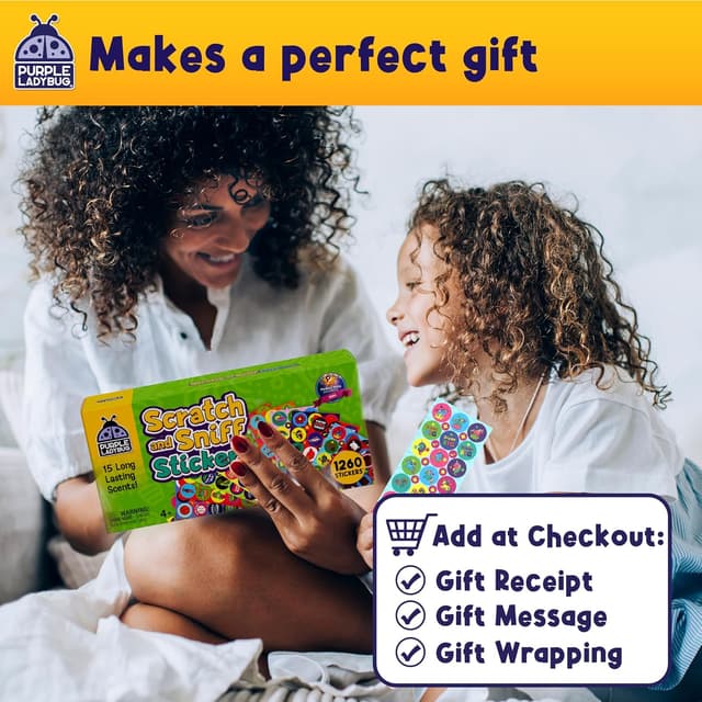 Thumbnail 6 de Purple Ladybug 1260 Scratch and Sniff Stickers 🎨