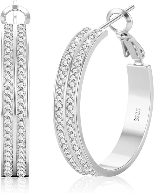 Detalle de LOUMILEO 5MM Creolen Silber 925