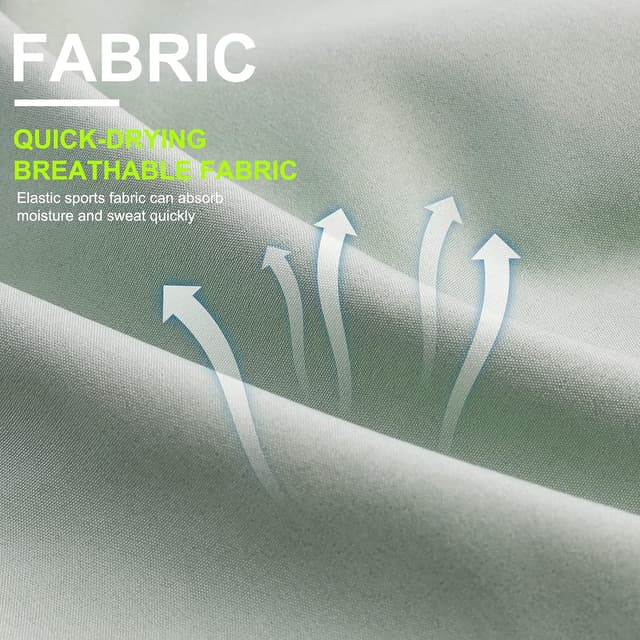 Detalle de Suwangi Uomo pantaloncini da running 2 in 1 con asciugatura rapida e tasca interna con zip