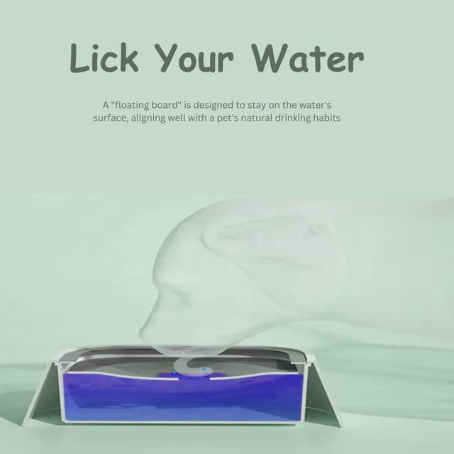 Thumbnail 6 de H&A PETCARE Non Spill Dogs Water Bowl (1.5L) – Travel splash-proof bowl for dogs and cats, grey