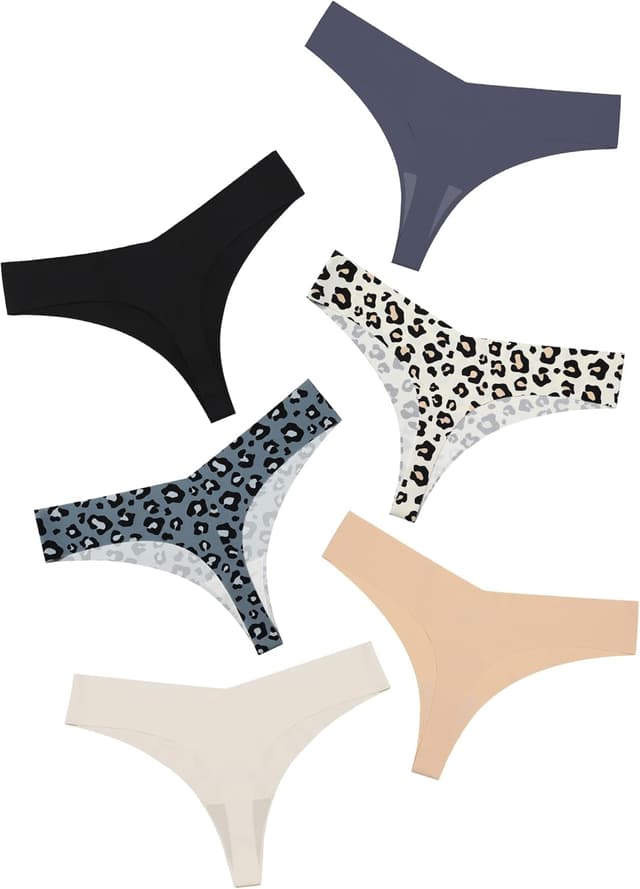 Thumbnail 2 de DEANGELMON Seamless Thongs for Women No Show Underwear