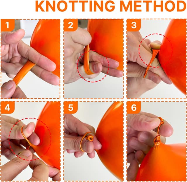 Detalle de PartyWoo Orange Balloons Kit (36-inch) — 4 Pack Latex Helium or Air Balloons for Fall, Birthday & Baby Shower