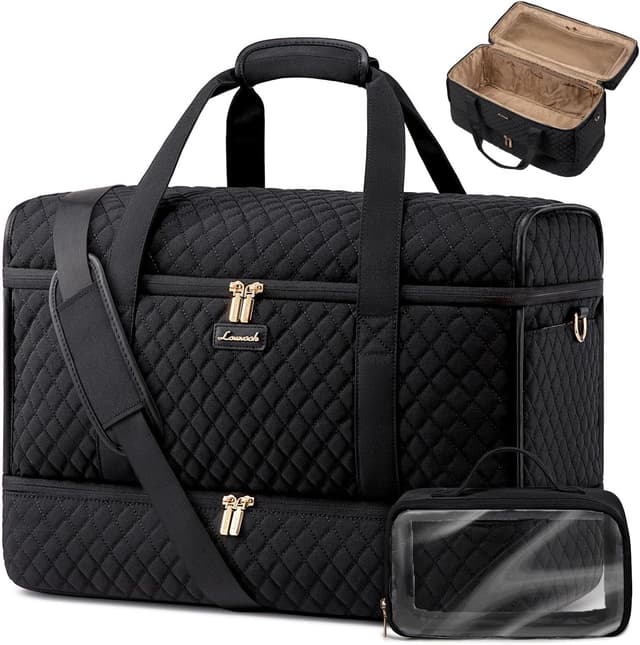 Thumbnail 6 de LOVEVOOK 53 x 24 x 32cm Travel Bags for Women – 180° opening maternity duffel & cabin holdall with shoe pocket