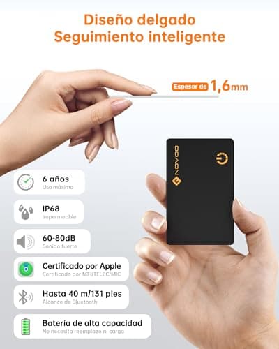 Detalle 2 de NOVOO Air Tag Card Wallet Tracker 1,6 mm — 6 años