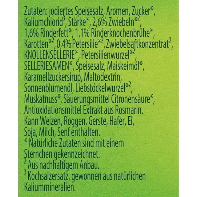 Detalle de Knorr Bouillon mit Rind im Glas – fettarme Brühewürze für kräftigen Geschmack (ergibt 6,5 Liter)