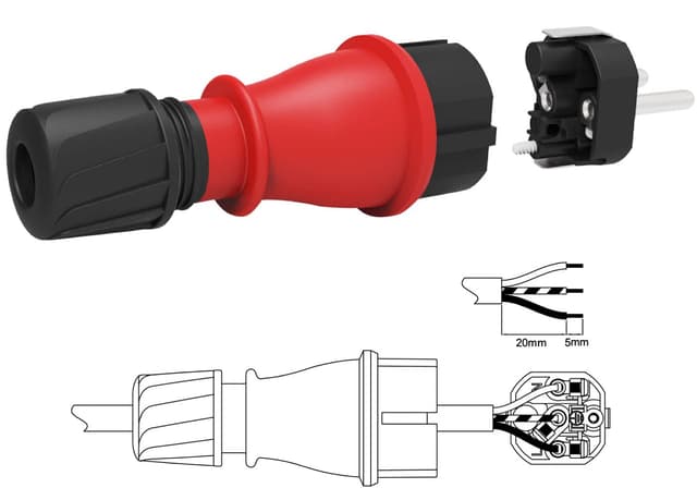 Thumbnail 2 de Electraline 55082 clavija Schuko profesional