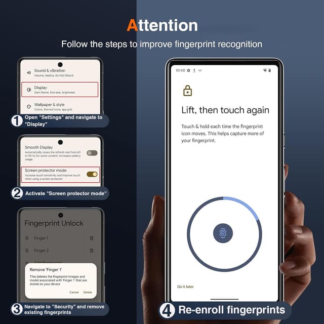 Thumbnail 6 de LK 2+2 Pack Screen Protector for Google Pixel 9 (2 tempered glass + 2 camera lens protectors)