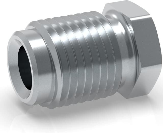 Detalle 2 de AUPROTEC 10 raccordi maschio M12 x 1 per tubo freno da 6 mm, doppia svasatura tipo E (tipo B) DIN/ISO 1651