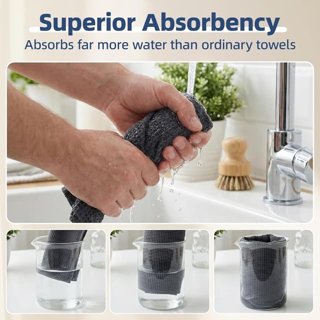 Detalle 2 de Carehabi Torchon Cuisine 6PCS 30x30cm