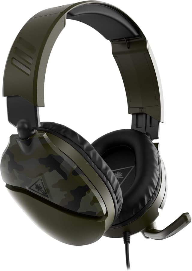 Detalle 2 de Turtle Beach Recon 70 Camo Verde: cuffie gaming multipiattaforma per PS5/PS4, Xbox e PC