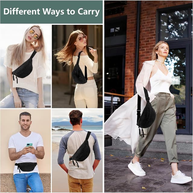 Thumbnail 5 de Bauchtasche Cord 34×15×11 cm