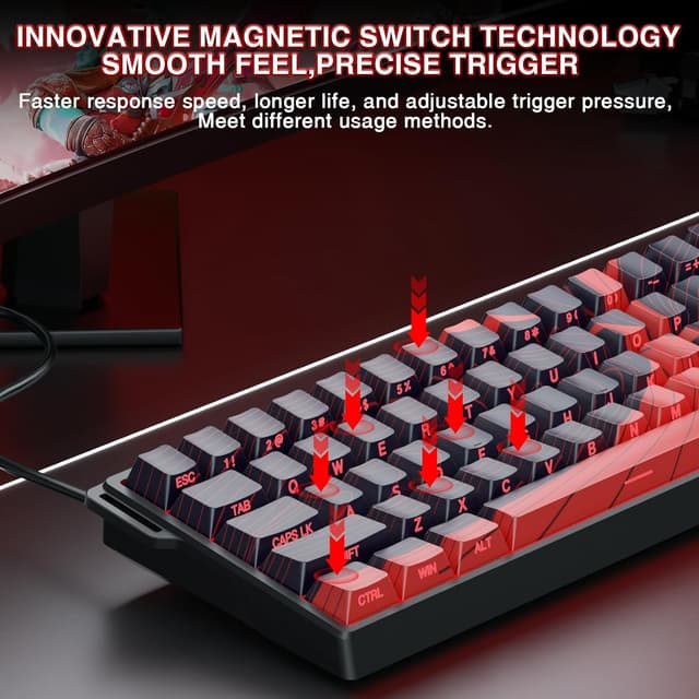 Detalle 2 de AULA WIN60HE MAX Gaming Tastatur mit 8000 Hz