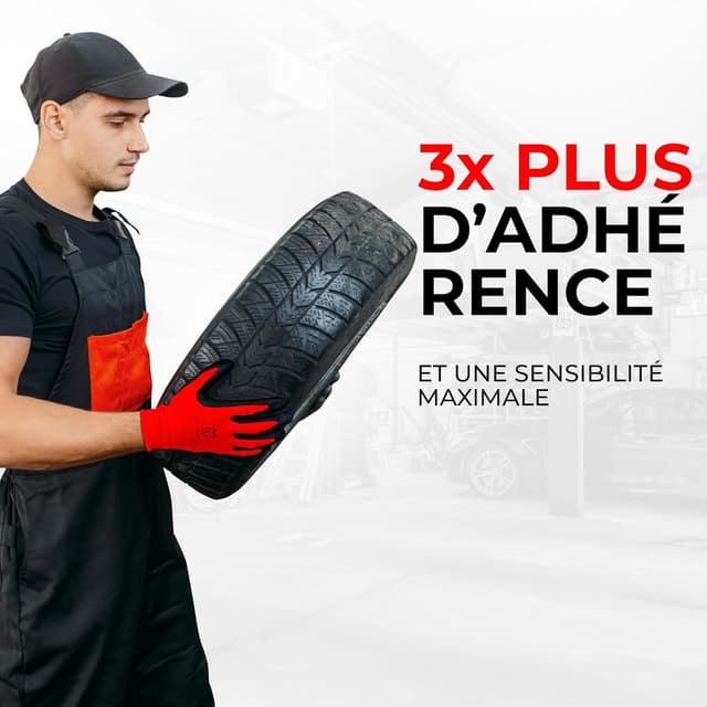 Thumbnail 3 de WOLFSFELLER Gants de travail Taille 9, lot 10 paires