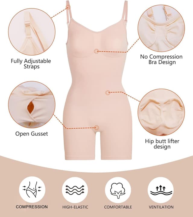 Thumbnail 3 de SHAPERX Body Shaper 1-piece Tummy Control ๐