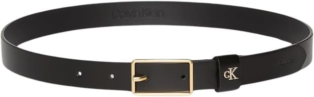 Detalle 2 de Calvin Klein Donna Cintura Square Buckle Loop con logo, larghezza 2,5 cm