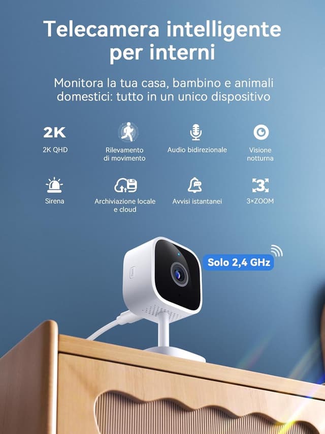 Thumbnail 1 de Outinput Telecamera Wi‑Fi 2K