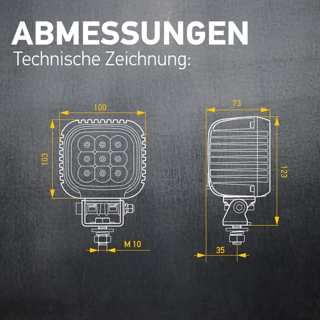 Detalle 2 de HELLA Valuefit S3000 3000 lm Arbeitscheinwerfer đŠ