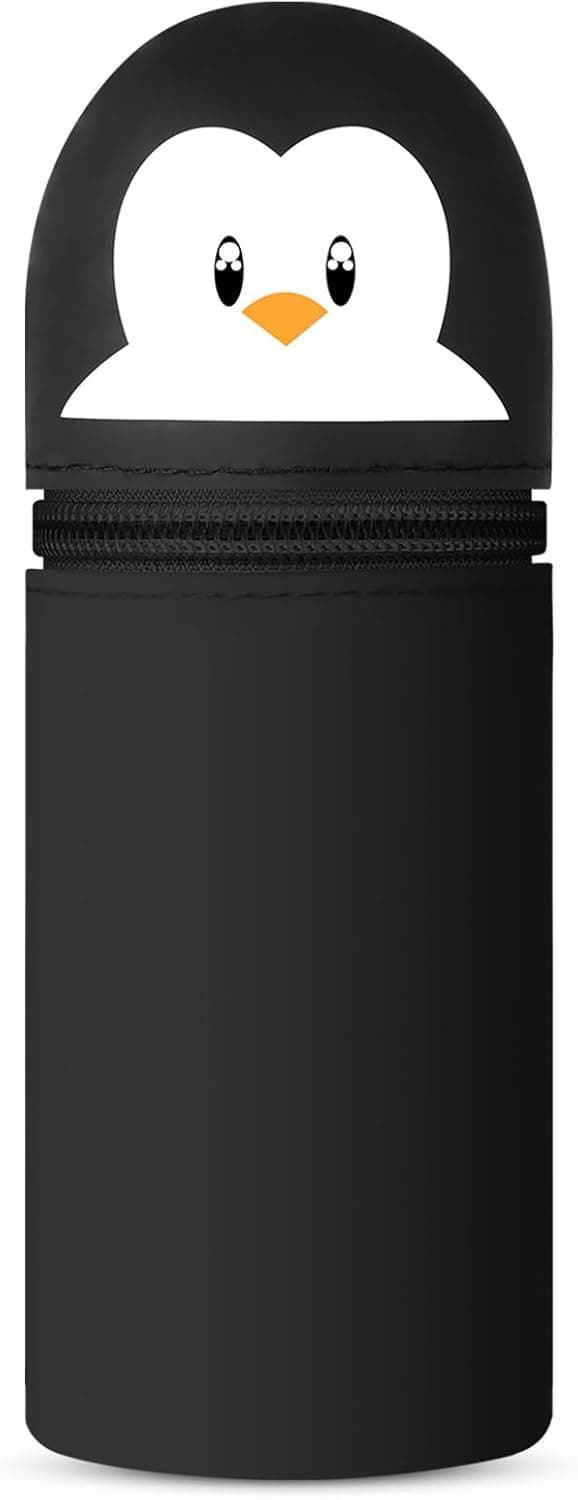Detalle de Vicloon Astuccio telescopico in silicone 2 in 1 con cerniera (pinguino)