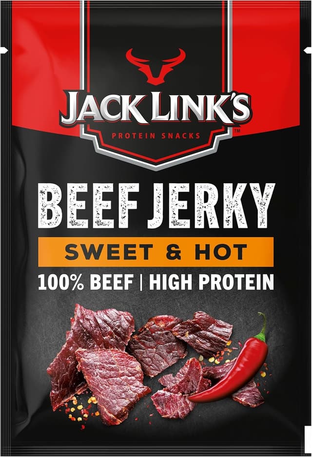 Thumbnail 1 de Jack Links Beef Jerky Sweet & Hot 12x25g 🌶️ Proteínas Altamente Proteico