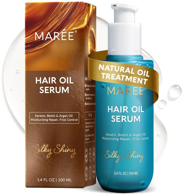 Detalle de MAREE Hair Serum with Argan Oil, Keratin & Biotin ⚙