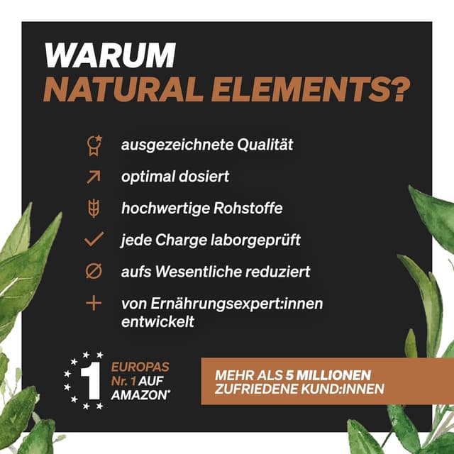 Detalle de natural elements SoTasty Geschmackspulver Cinnamon Crunch (200 g) – 9 kcal/Portion (3 g), vegan & laborgeprüft