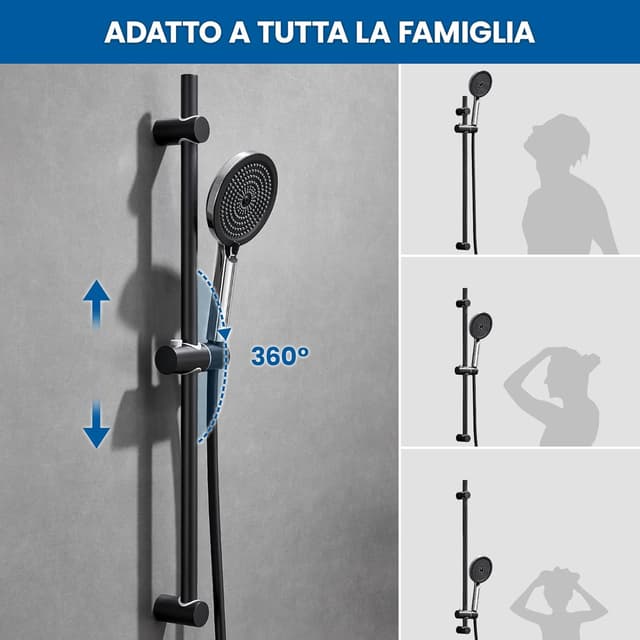 Thumbnail 3 de Auralum Asta Doccia 70 cm con Soffione