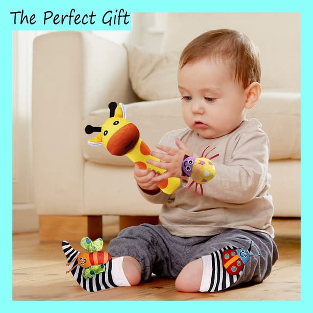 Thumbnail 1 de Foot Finders & Wrist Rattles Infant Socks 0-3 Months