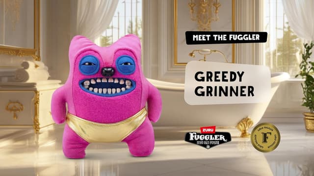 Thumbnail 6 de Fuggler Gold Fuggs von ZURU Funny Ugly Monster Plüsch (Greedy Grinner - Pants), zum Sammeln