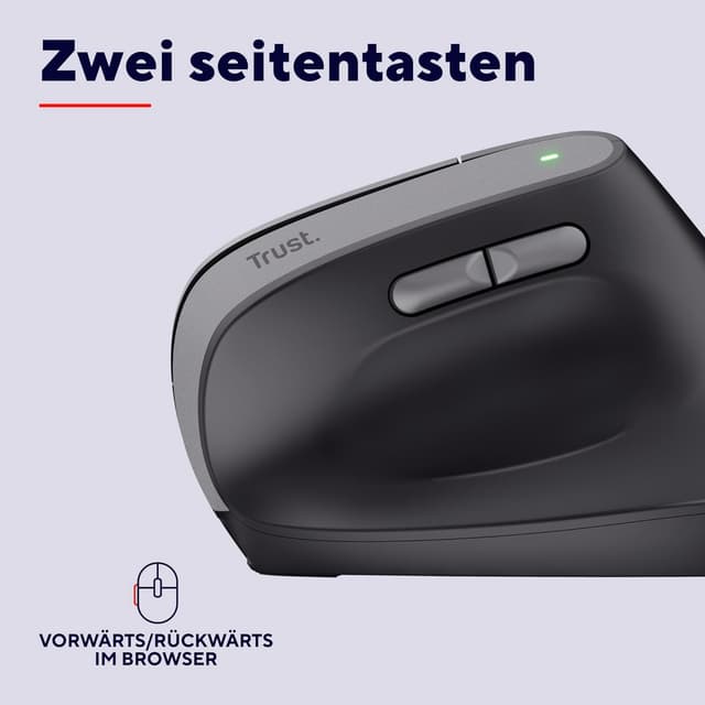 Thumbnail 6 de Trust Yuno vertikale Maus Ergonomisch 2,4 GHz