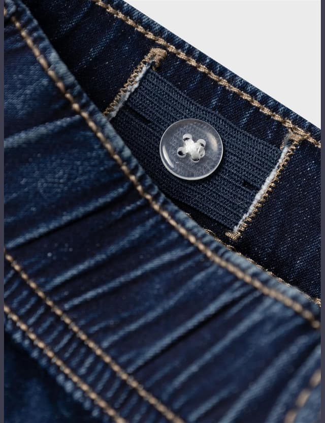 Detalle de NAME IT Jungen Jeans Slim Fit Sweat mit Kordelzug – bequemer Jogger-Style