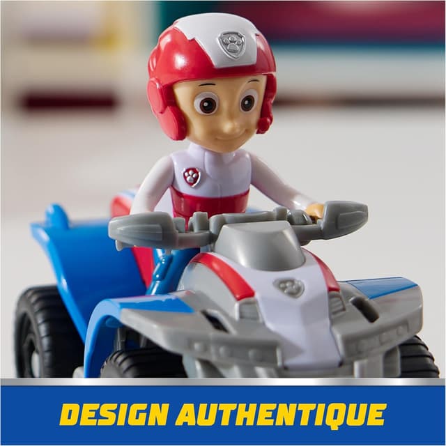 Detalle de Paw Patrol – Pat Patrouille – Véhicule figurine Ryder (quad de secours) en plastique recyclé