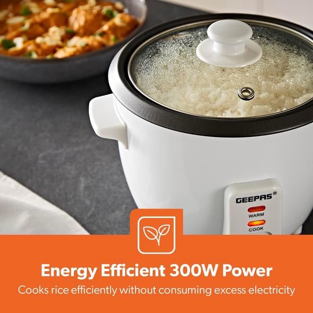 Detalle de Geepas 0.6L Electric Rice Cooker, 300W