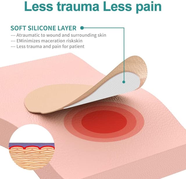 Thumbnail 5 de Dimora Foam Sacral Wound Dressing 7 x 7 in
