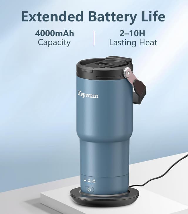 Detalle 2 de Kepwam Self-Heating Travel Mug 20oz