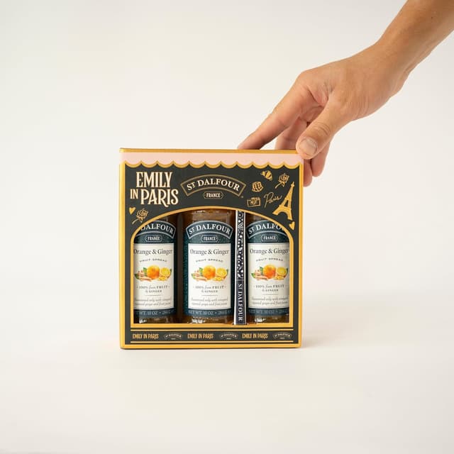 Detalle 2 de St. Dalfour Fruchtaufstrich Geschenkset 3x284 g