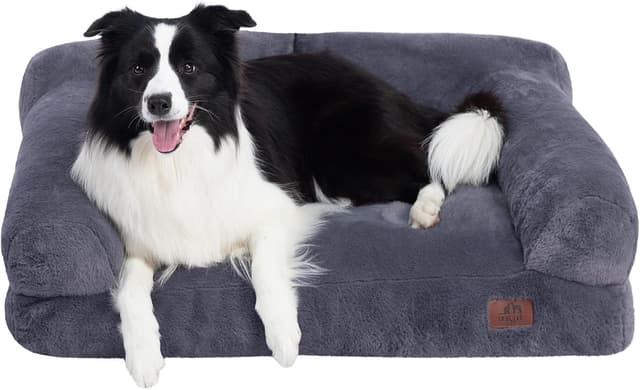 Detalle de Hollypet Fluffy Plush Pet Sofa L for Dogs
