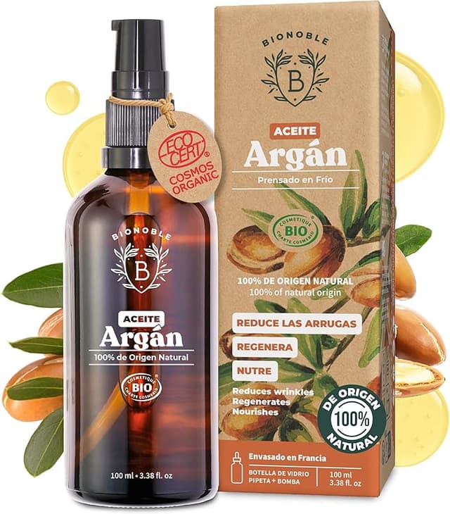 Imagen de Bionoble Aceite de Argán Orgánico 100ml 🌿 Puro y Natural en OfertitasTOP